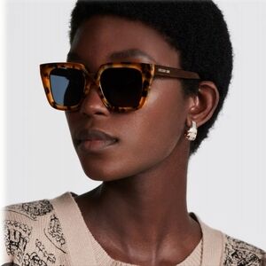 Dior Tortoise Shell Square Sunglasses